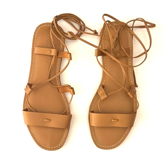 Madewell The Boardwalk Lace Up Sandal in Leather Size 7 - Picture 2 of 7